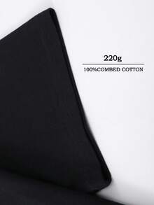 Gallery T-Shirts Are Made From 220g Pure Cotton And Feature A Stylish Print. The Minimalist Design Blends Retro Casual And Hip-Hop Styles, Making Them Ideal For Outdoor Leisure, Family Gatherings, And Meals With Friends. - 黑色7 - 查看 8