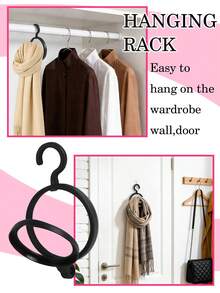 10件套多功能假发架，节省空间设计，是晾干和展示假发、帽子和鞋子的理想之选。 - 黑色 - 查看 5