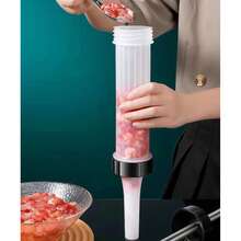 Manual Sausage Stuffer Filler Maker Tool, Practical Sausage Injector Funnel Nozzle Sausage Making Tool For Home Use - White - View 8