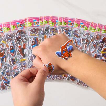 Hasbro 3/6/12pcs  Sticker Set, Movie And Cartoon Decorative Stickers, Various Styles And Patterns Of Cartoon . Suitable For DIY Decoration On Skateboards, Laptops, Motorcycles, Etc. Ideal As Small Gifts, Decorations, Holiday Gifts, Graduation Gifts And Birthday Party Favors