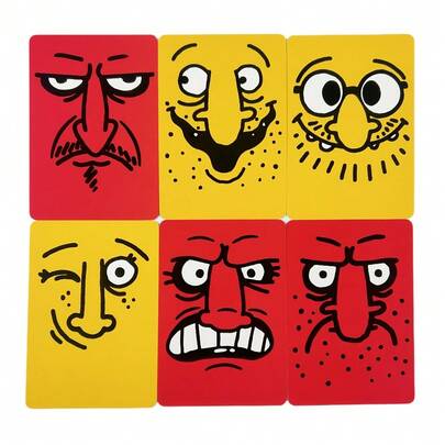 Juego de cartas "Cara Buena Cara Mala" - Juego divertido para fiestas y viajes en familia, juegos de mesa, juegos, juegos de cartas