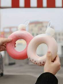 1个500毫升甜甜圈造型耐热奶茶杯 - 彩色 - 查看 2