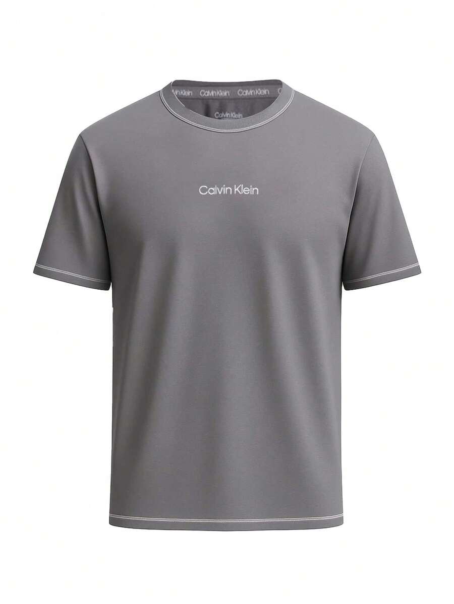 Calvin Klein S/S CREW NECK - Grey - View 1