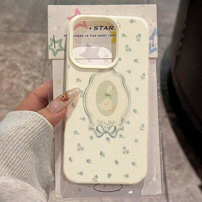 1个TPU材质手机壳，清新蓝花白鹅蝴蝶结设计，适用于 17 Pro Max/17/16 Pro Max/15/13/12/11、S20 FE/A15/S24/A55、Note 11/Note 12/Note 13 Pro，全包防摔软壳保护套