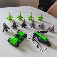 Kids Catapult Airplane Toy Set, Launching Fighter Plane, Suitable For Boys Social Interaction - Green - View 10