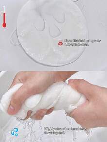 1 Khăn mặt chườm nóng, khăn mặt nạ tái sử dụng dùng để chăm sóc da nóng lạnh, khăn dưỡng ẩm da. - trắng - Xem 4