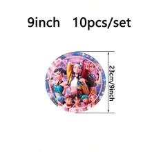 Hasbro Bộ đồ dùng tiệc sinh nhật KPOP Demon Slayer 96 món, gồm đĩa 9/7 inch, cốc 9 oz, dao nĩa, băng rôn, khăn trải bàn và khăn ăn, đồ dùng tiệc anime dùng một lần, thích hợp cho tiệc sinh nhật và lễ tốt nghiệp. - Nhiều màu - Xem 6