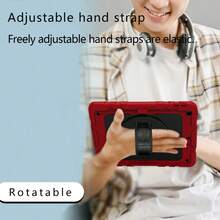 1 Piece, Compatible With IPad Mini (A17) And Mini (6th Generation), Air (5th/4th Generation) 10.9-Inch, (9th/8th Generation)/ 7th Gen 10.2-Inch (2021/2020/2019 Models), (A16) 11th Gen 11-Inch (2025 Model), 9.7-Inch, 6th/5th Gen (2018 And 2017 Models) With 360-Degree Rotating Stand, Shock-Resistant Protective Case - Red + Blue - Red + Blue - View 4