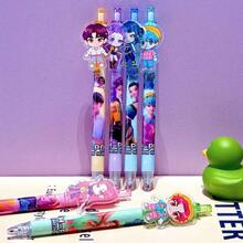0.5mm Black Acrylic Kpop Themed Ballpoint Pen, Suitable As Birthday, Party, Back To School, Easter Gift - Multicolor - View 4