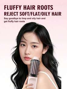 无线加热卷发梳，便携式离子直发梳，USB充电式不拉扯美发工具，二合一旅行造型器，2600mAh - 彩色 - 查看 9