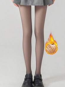 Women's 220g Pantyhose Nylon Tights,Thermal Lined Tights,Leggings,Warm Tights, Leggings,Black Tights,Tights Girls.Suitable -10-10°C,Thickened Thermal Pantyhose Stockings Women, High Elasticity, Translucent, High Waist, Tights Autumn And Winter.Soft And Smooth, Suitable Various Holidays, Sports, Leisure, Business And Other Daily Wear. - màu đen - Xem 3