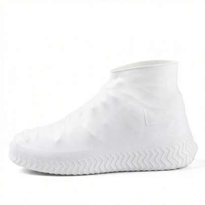 1Pair Waterproof Thickened Non-Slip Shoe Covers For Men & Women,Reusable Non-Slip Rain Boots For Outdoor Use