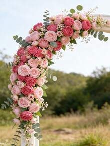 1/3 pezzi Fiore di peonia artificiale in seta, profumo simulato, adatto per decorare casa, sala da pranzo, soggiorno, giardino esterno, utilizzabile per decorare matrimoni, giardini di famiglia e feste, fiori artificiali, fiori da matrimonio, profumo da sposa, forniture per matrimoni, decorazione per matrimoni, fiori decorativi, decorazione primaverile - Sabbia rossa - Visualizzare 1