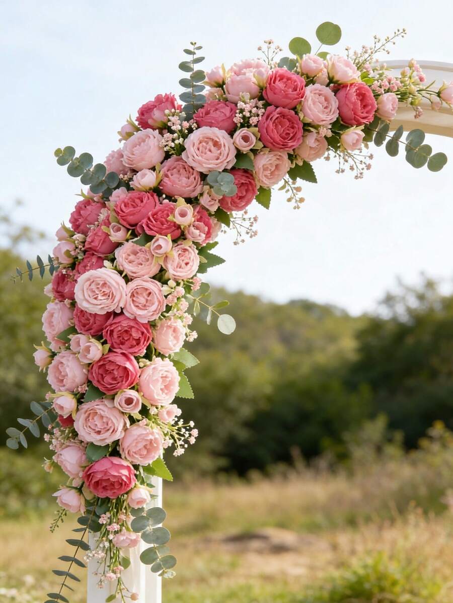 1/3 pezzi Fiore di peonia artificiale in seta, profumo simulato, adatto per decorare casa, sala da pranzo, soggiorno, giardino esterno, utilizzabile per decorare matrimoni, giardini di famiglia e feste, fiori artificiali, fiori da matrimonio, profumo da sposa, forniture per matrimoni, decorazione per matrimoni, fiori decorativi, decorazione primaverile - Sabbia rossa - Visualizzare 1