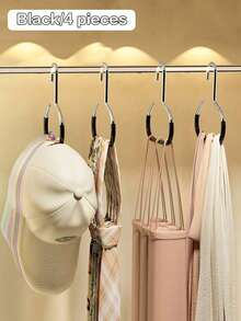 1pc/2pcs Hat Rack, Space-Saving Closet Hat Organizer, Multi-Functional Hanging Hat Display Rack, Wardrobe Accessory Organizer For Belts, Ties, Scarves, Vests, Hats, Bras, Shoes, Dresses, Pants, Jeans, Boots, Skirts, Suitable For Dorm/Home Use - MultiWarna - View 11
