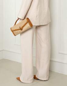 Premium Women's Double Blazer And Pants Set - Cru - View 5