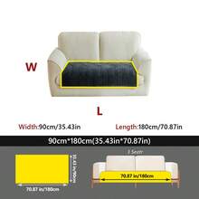 1 pieza Cojín de sofá de jacquard de peluche, almohadilla para asiento antideslizante y apta para mascotas, cubierta de sofá gruesa y cálida para sofás de 1 a 4 plazas, cubierta protectora decorativa, lavable a máquina - Multicolor - Ver 29