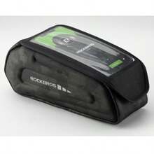 ROCKBROS 自行车手机支架包，EVA 防水自行车手机车把包，兼容 6.8 英寸以下手机 - 黑色 - 查看 14