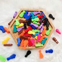 16毫米 100/200/300/500颗 卡通创意吉他珠串 小提琴亚克力隔珠袋 挂件手机链 DIY饰品 - 彩色 - 查看 3