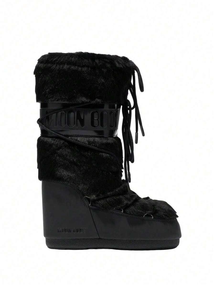 Moon Boot ICON FAUX FUR - 黑色 - 查看 1