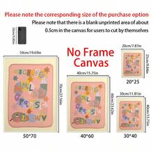 字母教育蛇形墙饰——色彩缤纷的ABC海报，非常适合儿童卧室、婴儿房或游戏室——寓教于乐的动物图案 - 彩色 - 查看 3