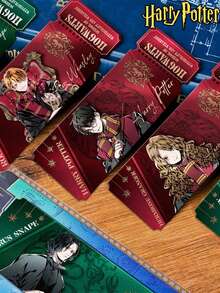 Bộ đánh dấu trang dạng ảnh raster thuộc series Harry Potter Wizarding Dynasty – Hiệu ứng thấu kính 3D với hình minh họa các nhân vật biểu tượng, chất liệu giấy cao cấp. - Nhiều màu - Xem 2