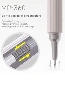 Languo NEW Metal Mechanical Pencil Set - Automatic Pencil, Drawing Pencil, 0.3/0.5/0.7mm Art Mechanical Pencil & Refills, Suitable For Drawing And Writing, With Gift Box - Multicolor - View 4