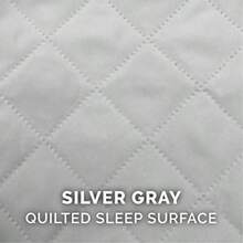 Furhaven Funda de Cama de Repuesto para Mascotas Estilo sofá Lavable Color Gris Plateado Grande - Grande - Ver 4