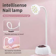 Lampu Kuku UV LED Portabel Isi Ulang, Pengering Kuku Nirkabel dengan Kabel USB, Cocok untuk Kuku Gel dan Stiker Kuku, dengan Sensor Otomatis dan 4 Pengaturan Timer, untuk Salon Kuku Profesional dan Penggunaan di Rumah - Putih - View 13