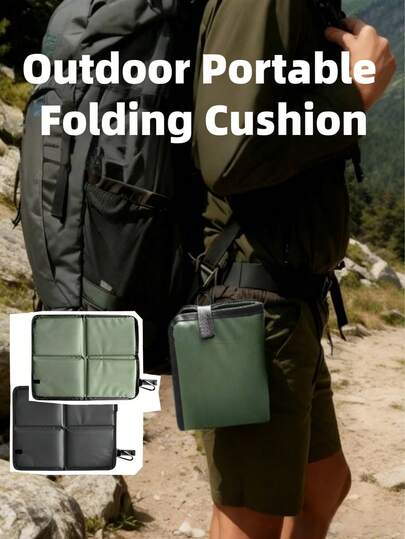 1PC Oxford Cloth Waterproof Picnic Mat, Foldable Thickened Moisture-Proof Outdoor Camping Mat With Soft Pearl Cotton Lining, Portable Floor Mat For Hiking, Picnic, Grassland Camping & Summer Outdoor Use