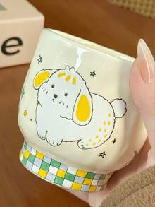 1 chiếc cốc sứ vẽ tay hình động vật, cốc uống nước dễ thương và tiện dụng tại nhà, cốc kiểu cổ điển với thiết kế dập nổi 3D, cốc cà phê độc đáo. - Nhiều màu - Xem 10