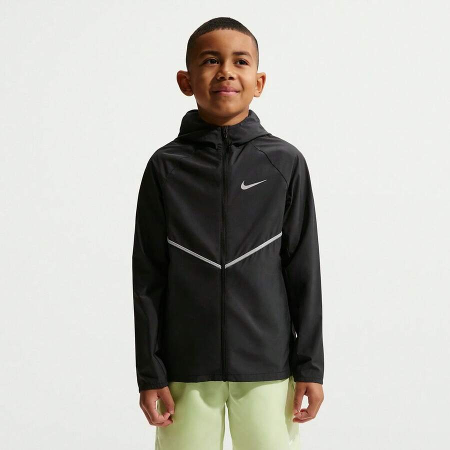 Nike Youth K NK REPEL MILER 夹克 梭织连帽夹克 IO3389-010 - 黑色 - 查看 1