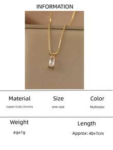 1件装女士钻石项链，祖母绿诞生石项链，优雅黄金项链（送给母亲），蓝绿色立方氧化锆吊坠项链，女士珠宝生日礼物 - 彩色 - 查看 13