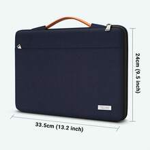 TECOOL 13-16 Inch Slim & Protective Laptop Sleeve Case With Telescopic Handle, Water-Repellent Computer Bag For MacBook Pro/Air,HP,Durable Polyester Briefcase For Men Women,Multiple Colors Available - View 26