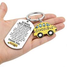 不锈钢耐用钥匙扣，实用贴心的校车司机礼物，表达感谢和谢意 - 校車司機禮物 - 查看 4