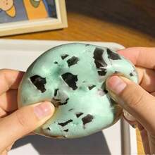 Creative Mint Dark Chocolate Handmade Crunch Ball, Stress Relief Toy With Cracking Sound, Moldable Squeeze Toy - Multicolor - View 2