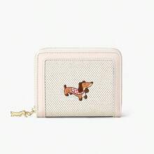 2026 New Cartoon Puppy Wallet, Student Short Wallet, Zipper Coin Purse, Bifold Card Holder, Women Wallet - Pink - View 3