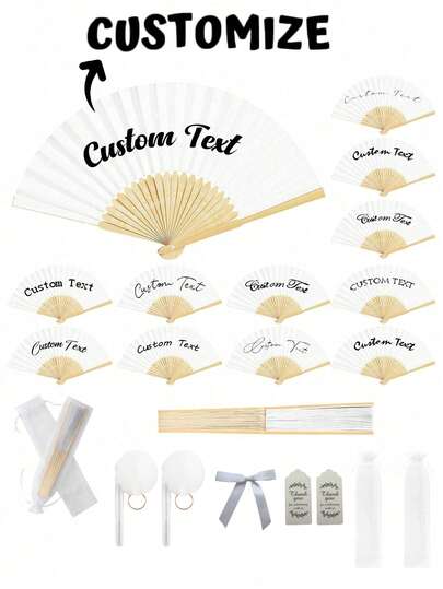 Personlig bröllopsfläkt, vit bokstäver snidad vikfläkt, grossist anpassad bröllopsfläkt för brudfester speciella evenemang sommarbröllopsfläkt, rustik chic, retro, lämplig för kvinnor/män, skolmaterial, lämplig för tonåringar, mellanstadiet, gymnasiet, högskolestudenter, förstaårsstudenter, andra klass, lägre årskurser, anpassade bröllopstillbehör, bekväm och enkel att använda