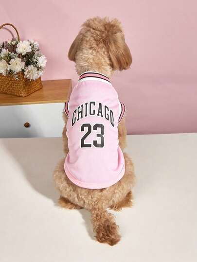 1 Stück Haustierbekleidung, leichtes, atmungsaktives Sportmesh Basketball Trikot für kleine/mittlere/große Hunde, geeignet für den Sommer