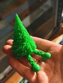 Movable Christmas Tree With Legs / Toy / New Year Souvenir! Office Desk Desk Office Supplies Office Accessories - A - View 6