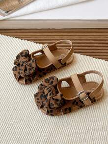 Girls' Elastic Band Flat Roman Sandals, Spring/Summer New Fashion Comfortable Sport Sandals - Brown - View 2