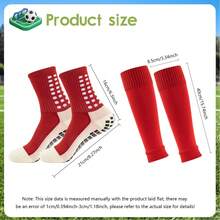 Bộ dụng cụ thể thao 1 món (bao chân bóng đá dán + tất giữ ấm), chất liệu dệt kim cao cấp, ôm sát chân hiệu quả. - Nhiều màu - Xem 3