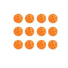 12 Sets Of 74mm 40-Hole Plastic Pickleball Sets - Vibrant Mixed Colors, TPE Material, Lightweight And Durable, Essential For Outdoor Team Sports And Training. - Multicolor - View 2