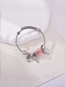 1 chiếc vòng tay nữ thời trang và đa năng, mặt dây chuyền hình thánh giá đính vương miện và cây sự sống, sản phẩm mới, trang sức cao cấp dành cho nữ, phù hợp để đeo hàng ngày và dự tiệc. - Nhiều màu - Xem 7