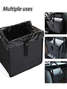 Hanging Car Trash Can, Foldable Waterproof Car Seat Back Storage Box, Leak-Proof Car Garbage Bin With Adjustable Straps, Universal Car Interior Organizer,Car Interior Storage Solution - Storage Bag - View 6