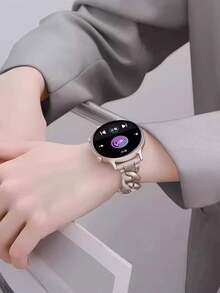 1条20毫米星空金属链表带，适用于三星Galaxy Watch 7/FE/6/5/4 40毫米/44毫米/5 Pro 45毫米/6 Classic 43毫米/47毫米；时尚纤薄女士表带，适用于华为GT2 GT3 42毫米/GTS 4 3 2 2e 2mini 4mini；时尚智能手表表带，适用于三星Galaxy Watch - 星光色 - 查看 6