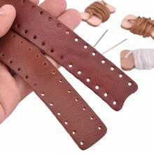[Free Shipping]DOG Genuine Leather Lever Wrap For Lever Action Rifles & Shotguns, Handcrafted - Brown/Brown-thicker - View 3