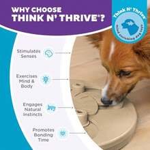 By Nina Ottosson Dog Worker Treat Puzzle Enrichment Toy Level 3 Advanced Tan - 狗狗工作者棕褐色 - 查看 7