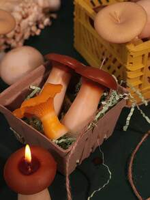1 pièce Bougie parfumée en forme de champignon réaliste de 8 cm, bougie à l'arôme de cèpes, décoration d'ambiance, bougie de forme spéciale, accessoire photo, cadeau d'anniversaire - idéal pour les faveurs de mariage, les cadeaux pour les amis, la décoration de la maison, l'utilisation quotidienne, les célébrations de fête, la relaxation et la méditation, les cadeaux d'anniversaire, les accessoires photo, l'éclairage d'urgence, la jolie décoration de chambre - A - Voir 7