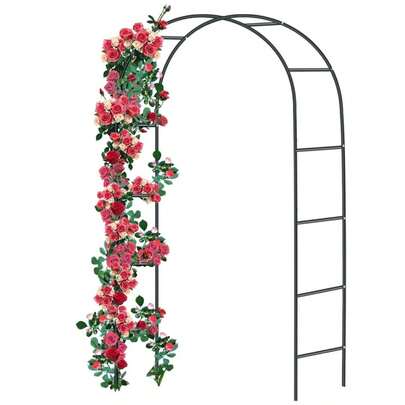 Arco de jardín, enrejado de arco de flores para exteriores, árbol de acero resistente para plantas trepadoras, decoración de boda, Arco de Metal para Jardín, Decoración de Bodas y Eventos, Enrejado de Jardín para Plantas Trepadoras, Monta Libremente